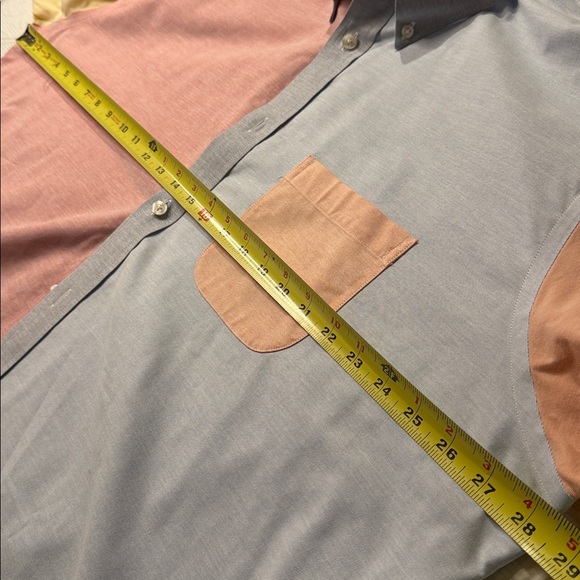 Brooks Brothers Multicolor Color Block Button Down Shirt. Nearly new XXL - Picture 7 of 9